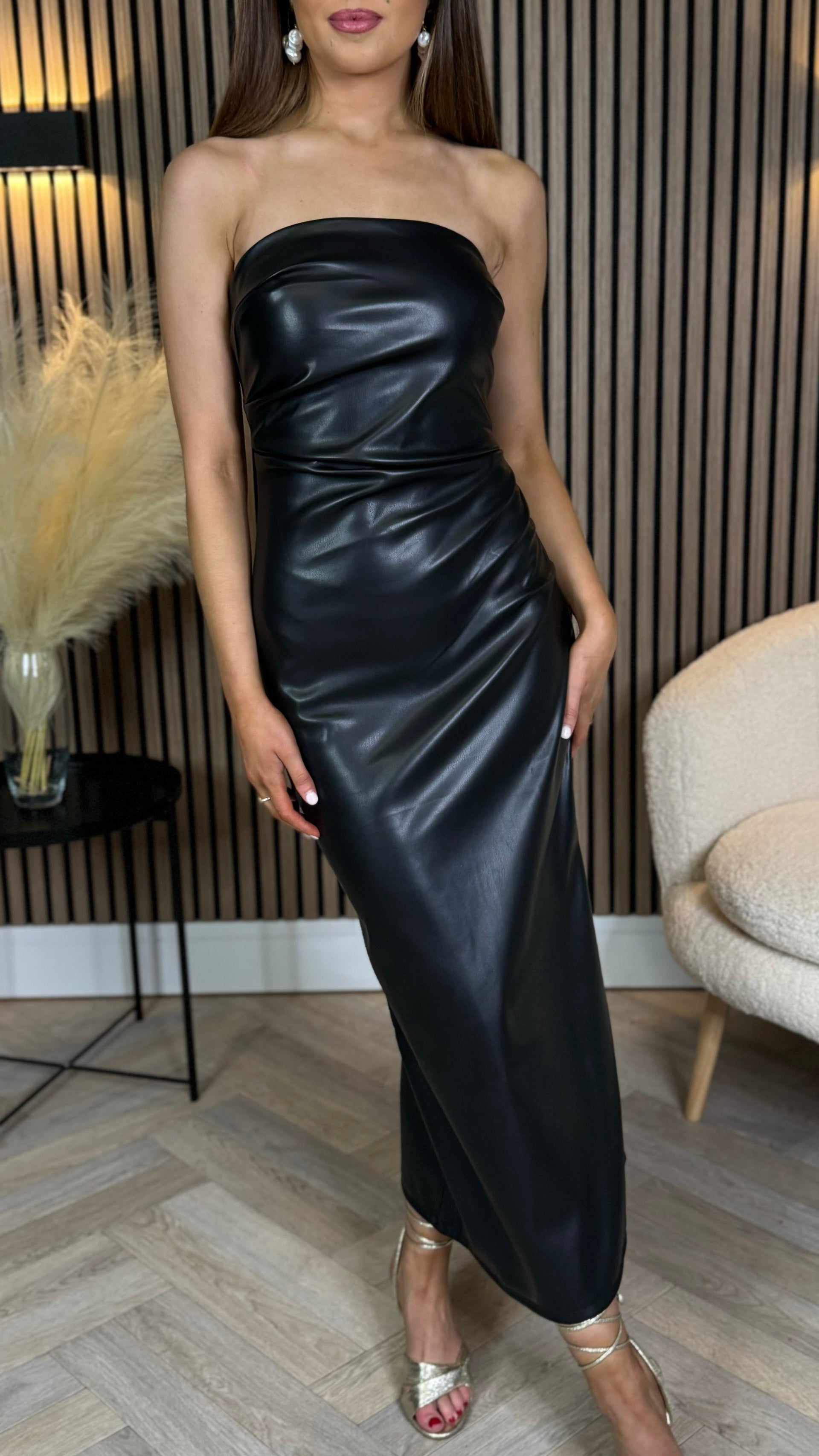 Klass Dresses For Weddings Altar'd State Paityn Strapless Maxi Dress Black  Material: 97% POLYESTER, 3%