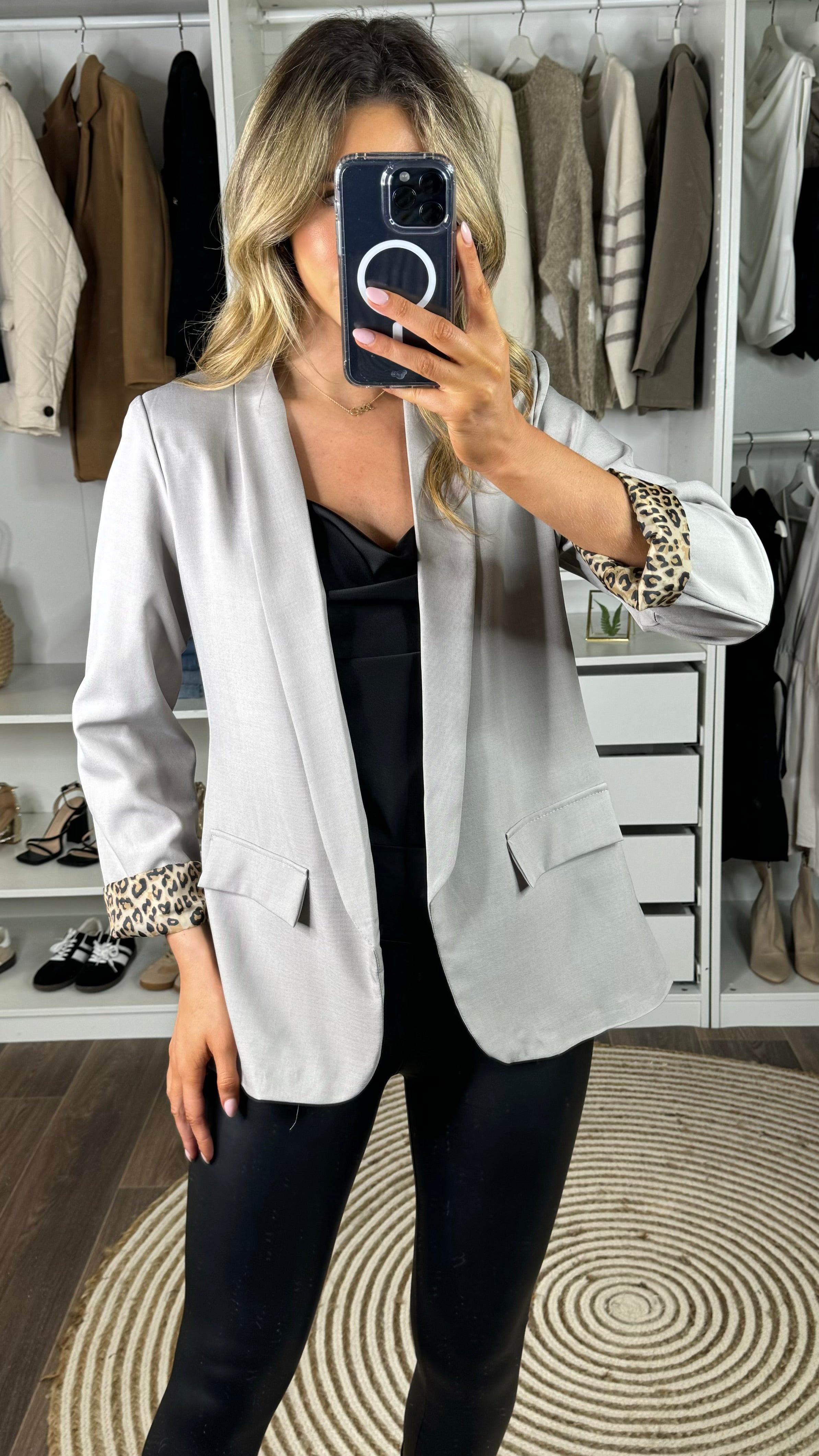 Leopard print blazer uk hotsell