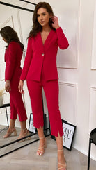 IL Val Cherry Red Blazer 